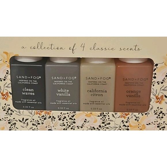 Sand And Fog Classic Fragrance Oils 4pk 0.33oz each Fragrance Oils Set - Picture 2 of 6